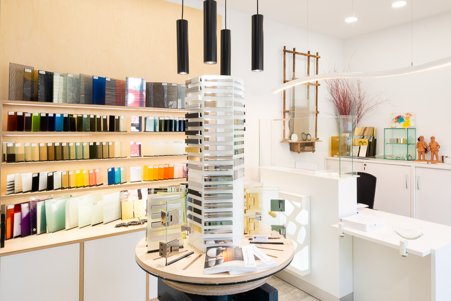 Matières et accessoires disponibles dans le showroom Ferraris